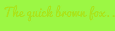 Image with Font Color A9E51D and Background Color 9CF745
